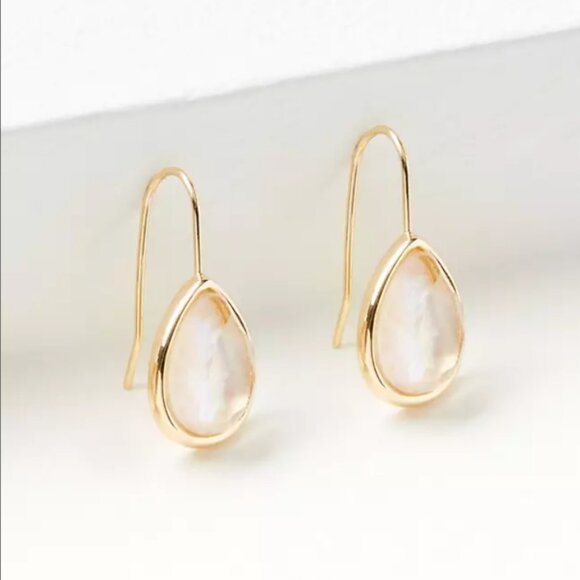 LOFT Mother Of Pearl Teardrop Earrings - Picture 1 of 3
